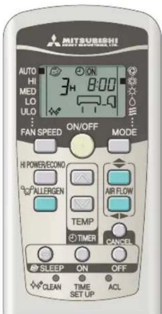 MITSUBISHI SRK71ZKS - Одновременное использование таймеров SLEEP TIMER (таймер спящего режима) и таймера ON-TIMER (таймер включения) - 1