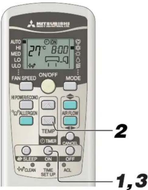 MITSUBISHI SRK71ZKS - Gebruik werkingsmodus ON-TIMER - 2