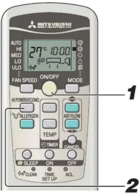 MITSUBISHI SRK63ZKS - Operação HIGH POWER/ECONOMY - 1