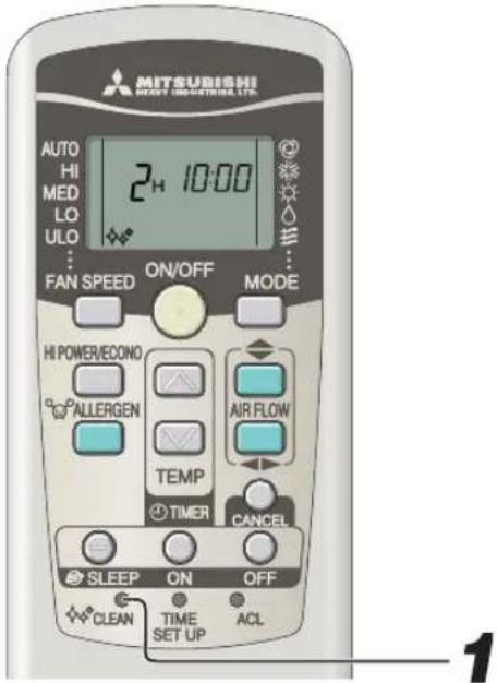 MITSUBISHI SRK63ZKS - SELF CLEAN operation - 1