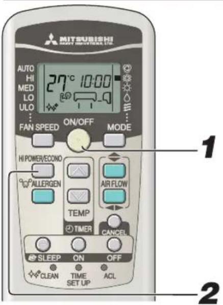 MITSUBISHI SRK63ZKS - HIGH POWER/ECONOMY operation - 1