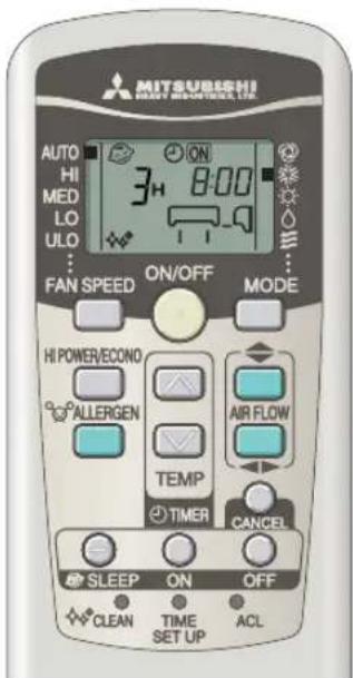 MITSUBISHI SRK63ZKS - Gebruik werkingsmodi SLEEP TIMER + ON-TIMER - 1