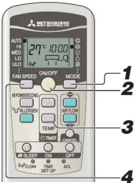 MITSUBISHI SRK63ZKS - Funcionamiento en modo COOL/HEAT/DRY/FAN (Frío/Calor/Deshumidificador/Ventilador) - 1