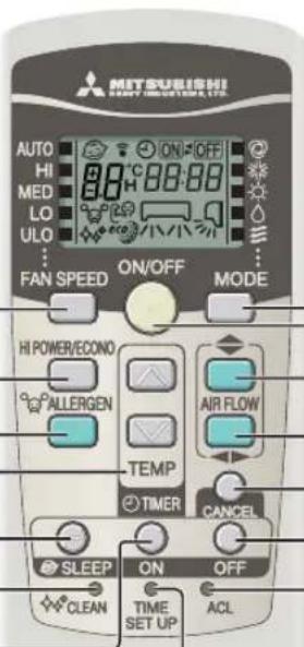 MITSUBISHI SRK63ZKS - Interruptor CLEAN - 2