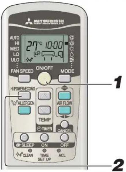 MITSUBISHI SRK63ZKS - HIGH POWER/ECONOMY-Betrieb - 1
