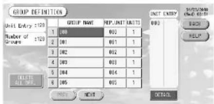 MITSUBISHI SCSL3N - Groepen defi niëren - 2