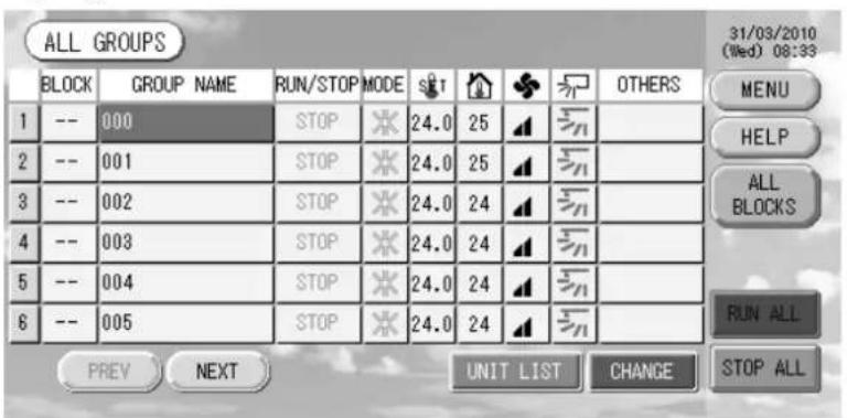 MITSUBISHI SCSL3N - - ALL GROUPS Display - 1