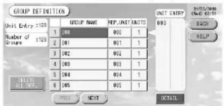 MITSUBISHI SCSL3N - Défi nition des groupes - 2