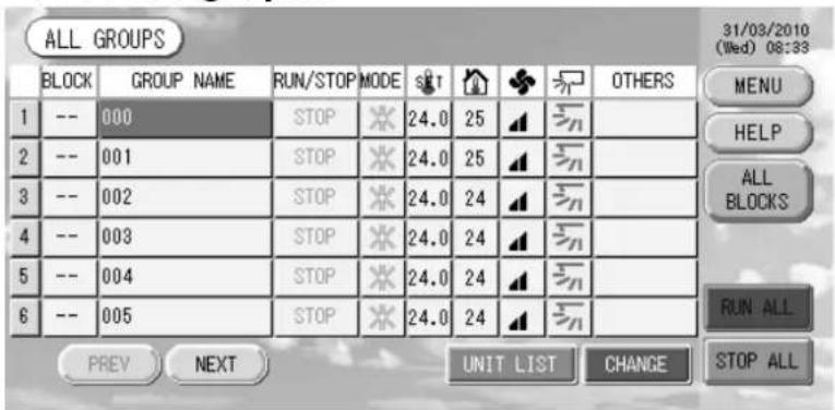 MITSUBISHI SCSL3N - - Visualización de todos los grupos - 1