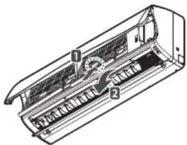 LG P09RKNSBARTCOOL - Cleaning the air filter - 2