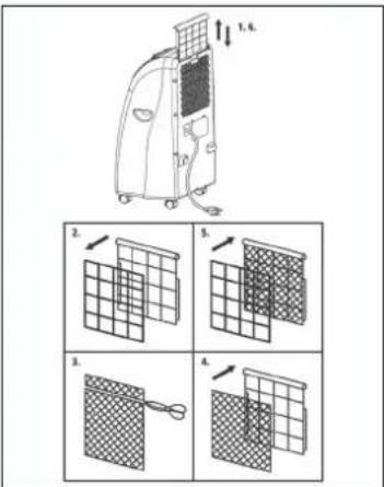 EINHELL MKA 3501 E - Remplacez le filtre à charbon - 1