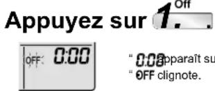 DAIKIN Inverter FTXG35LV1BS - Utilisation du fonctionnement MINUTERIE D'ARRÊT - 1