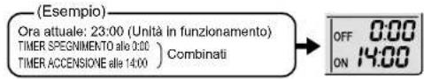 DAIKIN Inverter FTXG35LV1BS - ■bbinamento di TIMER ACCENSIONE e TIMER SPEGNIMENTO - 1