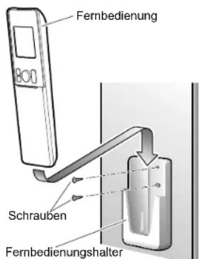 DAIKIN Inverter FTXG35LV1BS - um Befestigen des Fernbedienungshalters an der Wand - 1