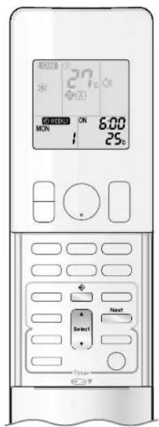 DAIKIN Inverter FTXG35LV1BS - ■ Exemplo de configuração do TEMPORIZADOR SEMANAL - 4