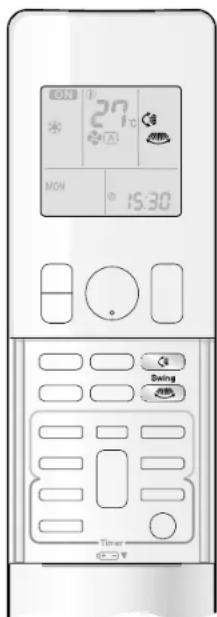 DAIKIN Inverter FTXG35LV1BS - Regolazione della direzione e della portata del fl usso d'aria - 1