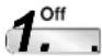 DAIKIN Inverter FTXG35LV1BS - Druk op 1. Off - 2