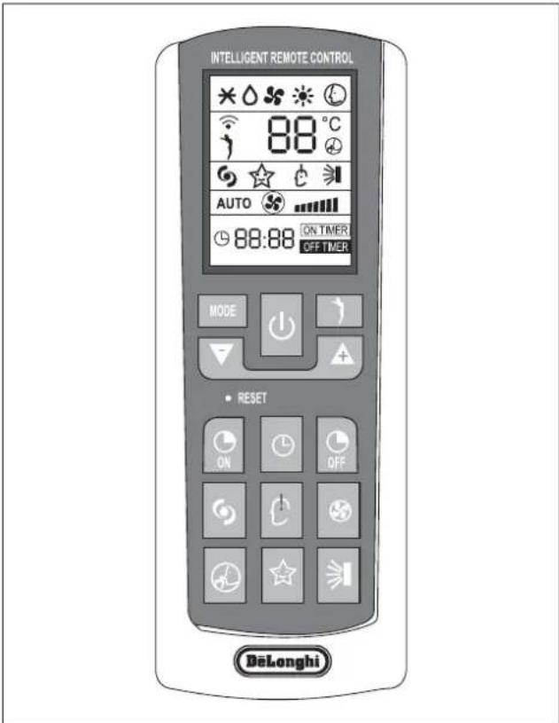 DELONGHI PLK120 - Regolazione del flusso d'aria orizzontale (manuale) - 1