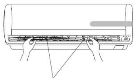 DELONGHI PLK120 - Regolazione del flusso d'aria orizzontale (manuale) - 2