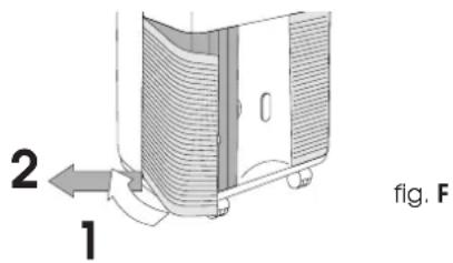 DELONGHI PAC F400 - NETTOYAGE DES FILTRES À AIR - 1