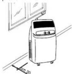 DELONGHI PAC F400 - POSITIONNEMENT DE LA GAINÉ DE RACCORDEMENT - 2