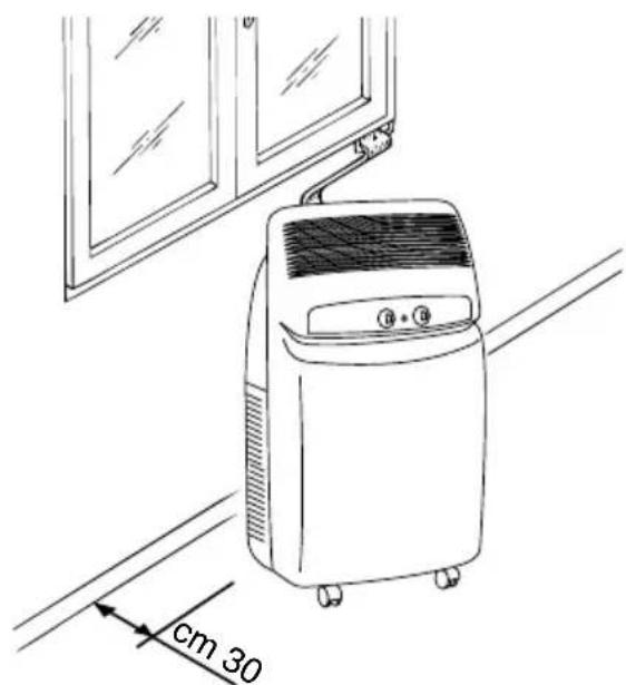DELONGHI Pinguino PAC F200 - AUFSTELLUNG DES KLIMAGERÄTES - 2
