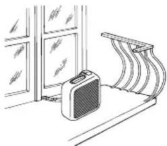 DELONGHI Pinguino PAC F200 - POSICIONAMENTO DA UNIDADE EXTERNA - 1