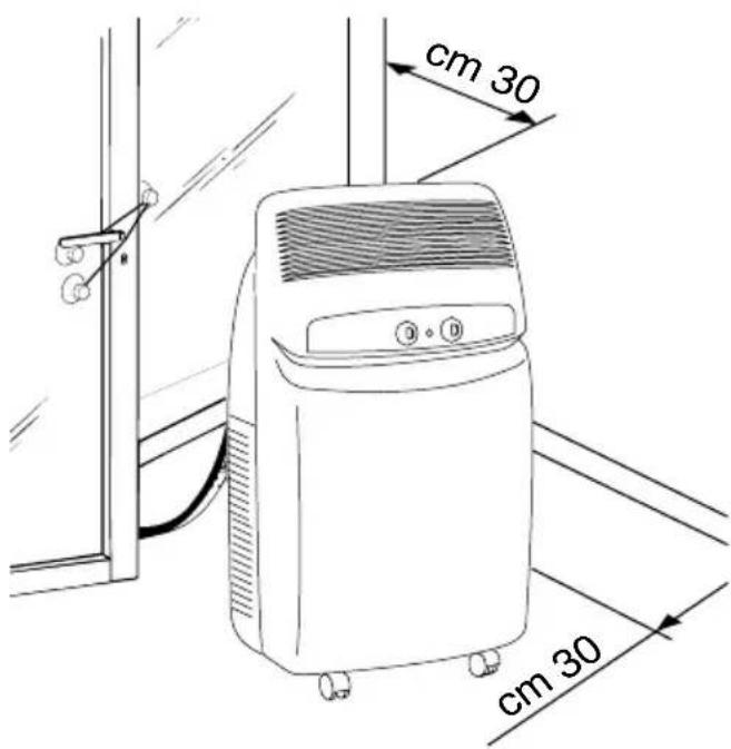 DELONGHI Pinguino PAC F200 - DISPOSIZIONE DELLA GUAINA DI COLLEGAMENTO - 1