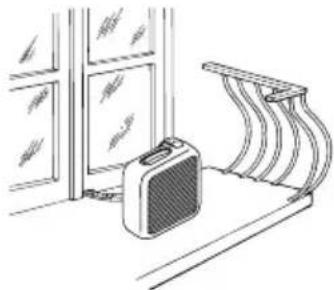 DELONGHI Pinguino PAC F200 - Positionnement de l'unite externe - 1