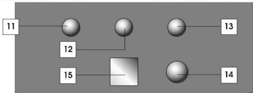 DELONGHI PAC F16E - PANNELLO COMANDI · CONTROL PANEL · PANNEAU DE COMMANDE · BEDIENUNGSBLENDE · BEDIENINGSPANIEL · TABLERO DE MANDOS · PAINEL DE COMANDOS · XEIPISTHPIA - 1