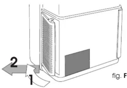 DELONGHI PAC F16E - LIMPIEZA DE LOS FILTROS DE AIRE - 1