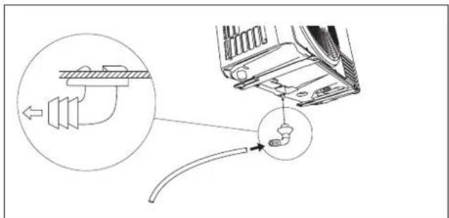 DELONGHI One 140 - Install the drain fitting and the drain hose (for model with heat pump only) - 3