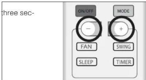 DELONGHI FRIO9 - Switching off the unit display - 1