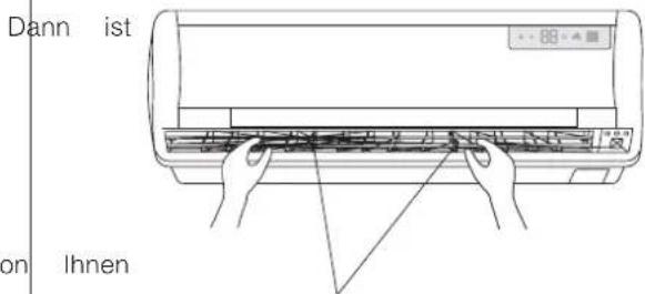 DELONGHI FRIO12 - Einstellung des horizontalen Luftflusses (manuell) - 2
