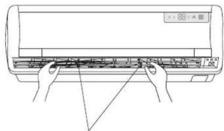 DELONGHI FRIO12 - Adjustment of horizontal airflow (manual) - 3