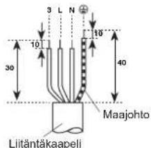 CARRIER 42ADF035 - Liitäntäkaapelin kuorintapituus - 2