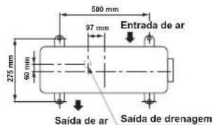 CARRIER 42ADF035 - Disposição dos parafusos de fixação da unidade exterior - 1