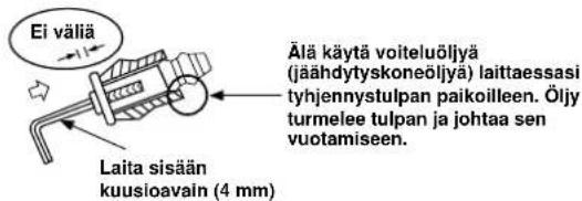 CARRIER 42HQV035 - Tyhjennustulpan kiinnittäminen - 2