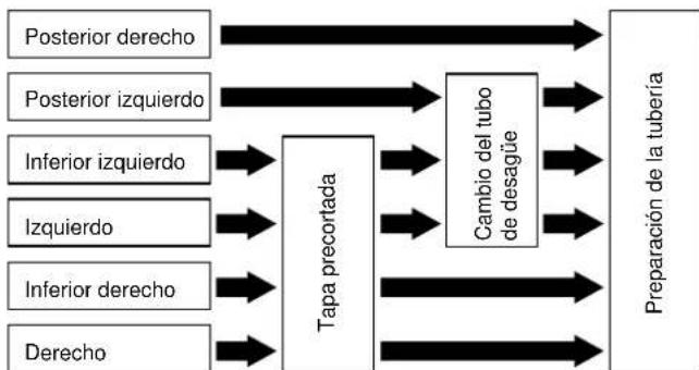 CARRIER 42HQV035 - Formación la tubería y el tubo de desagüe - 1