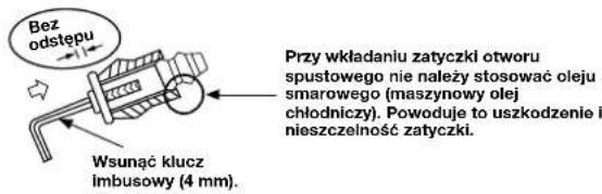CARRIER 42HQV035 - Montaż zatyczki otworu do odprowadzania cieczy - 2