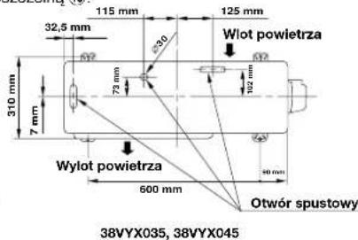 CARRIER 42HQV035 - Układ śrub mocujących urządzenie zewnętrzne - 2