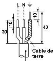 CARRIER 42HQV035 - Longueur de dénudation du câble de connexion - 3