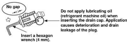 CARRIER 42HQV035 - How to fix the drain cap - 2