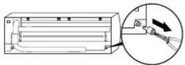 CARRIER 42HQV035 - Ta bort dräneringslocket - 1