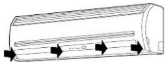 CARRIER 42HQV035 - Installazione della griglia della presa d'aria sull'unità interna - 1