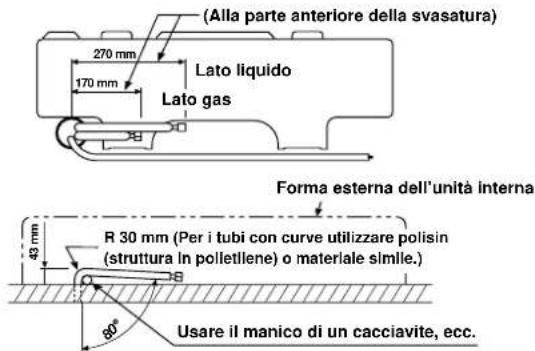 CARRIER 42HQV035 - Piegare il tubo di collegamento entro un raggio di 30 mm. - 1