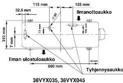 CARRIER 42HQV035 - Ulkoyksikön kiinnittäminen kiinnityspulteilla - 2