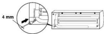 CARRIER 42HQV035 - Forma de fijar el tapón de desagüe - 1