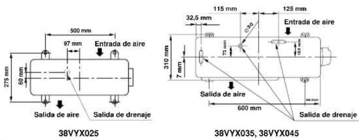 CARRIER 42HQV035 - Fijación de tornillos de la unidad exterior - 1