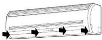 CARRIER 42HQV035 - Πως να τοποθετήσετε τη γρίλια εισαγωγής στην εσωτερική μονάδα - 1
